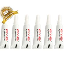 6Pcs Black Waterproof Eyelash Glue Soft Non-irritating Adhesive Set